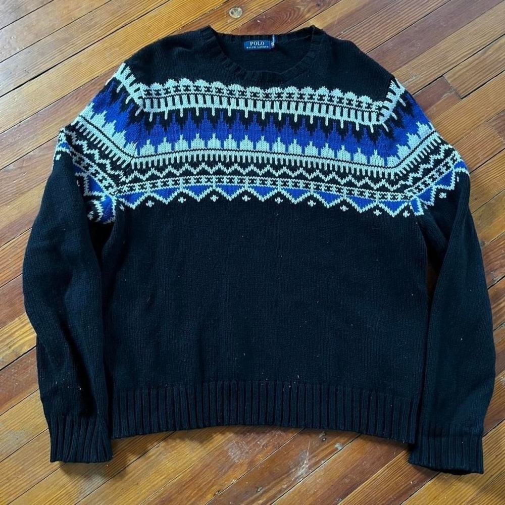 Polo Ralph Lauren Alpine Pattern Knit Sweater size XXL
